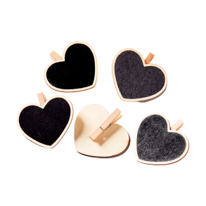 Hjerte m klemme 7,5x6,5 cm 