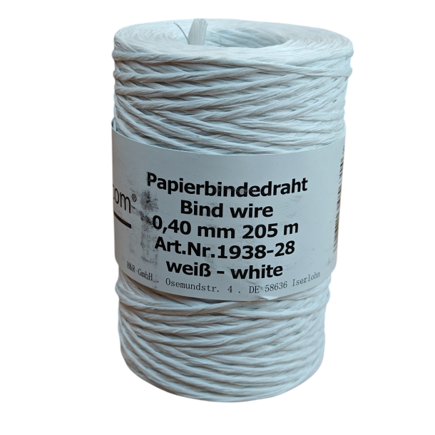 Bindetr�d hvid 205 meter.