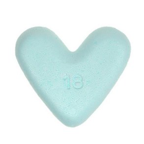 Mosunderlag hjerte 18