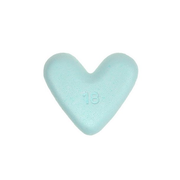 Mosunderlag hjerte 18