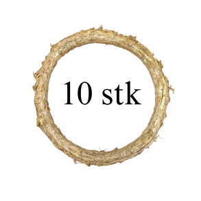 Halmkrans 2x26-27 cm 10 stk