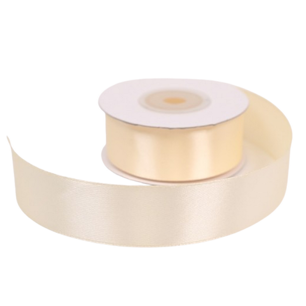 Satinb�nd 25 mm creme