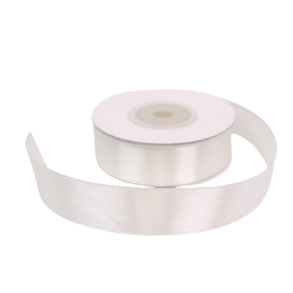 Satinb�nd 20 mm r�hvid