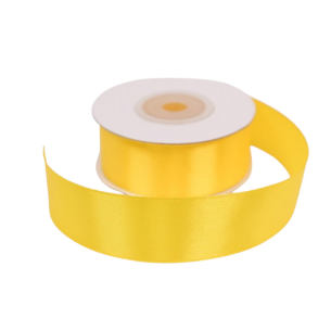 Satinb�nd 25 mm gul