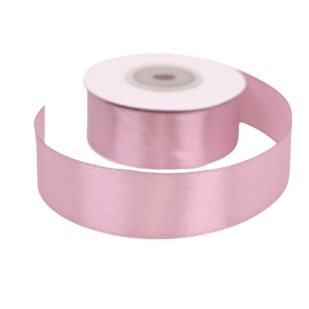 Satinb�nd 25 mm gammel rosa