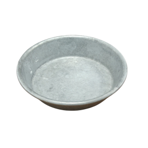 Fad 14 cm b�rstet zink