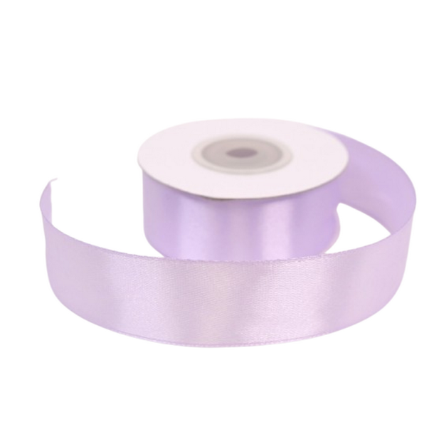Satinb�nd 25 mm lys lilla