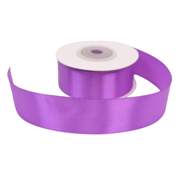Satinb�nd 25 mm m�rk lilla