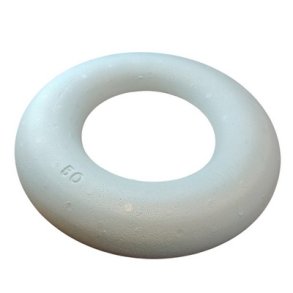 Styropor krans flad 12x2 cm