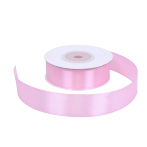 Satinb�nd 20 mm lys rosa