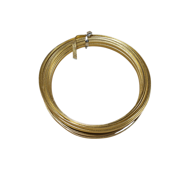 Aluminium tr�d flad guld embossed