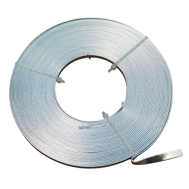 Aluminium tr�d flad s�lv embossed