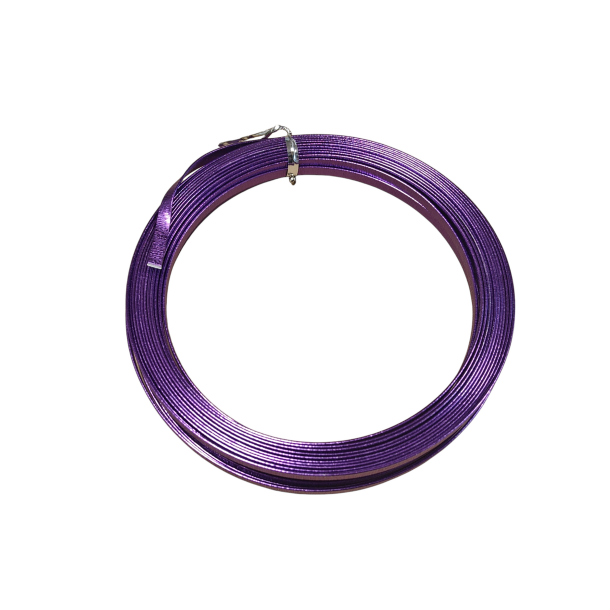 Aluminium tr�d flad Lilla embossed