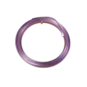 Aluminium tr�d flad Lavendel embossed