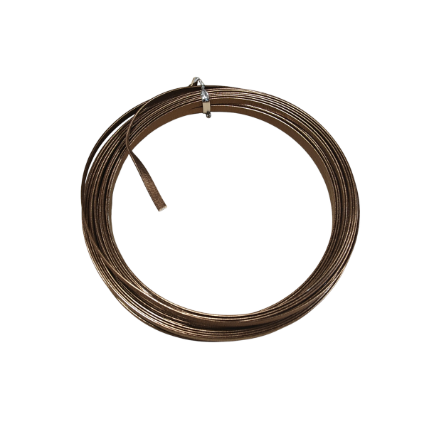 Aluminium tr�d flad Brun embossed