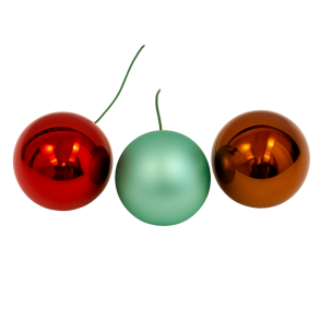 Glas kugler p&aring; wire