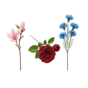 LANGSTILKET KUNSTIGE BLOMSTER