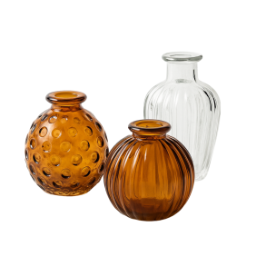 SM&Aring; GLASVASER OG FLASKER