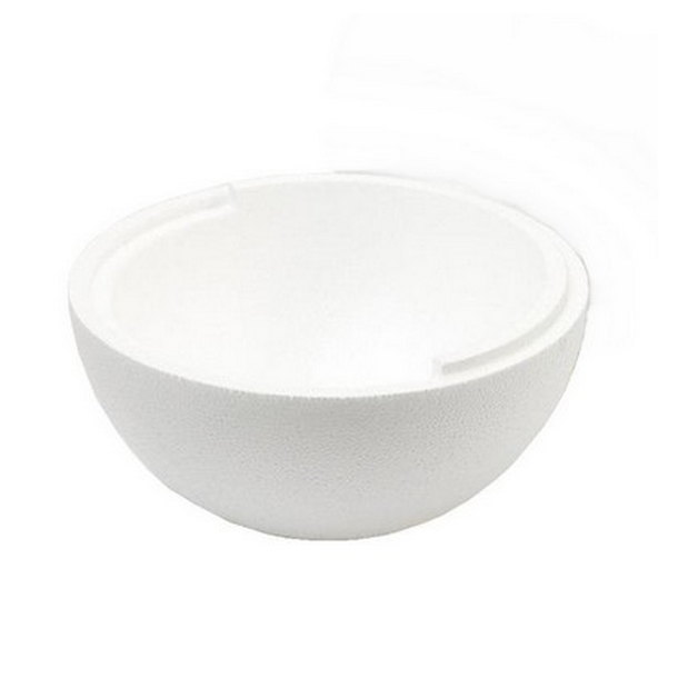 Styropor hul halv kugle 25 cm