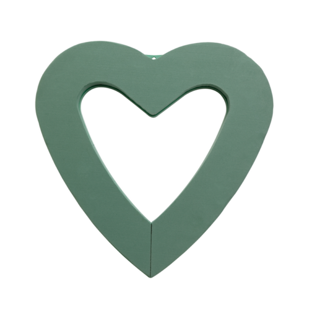 Hjerte blomsterskum 35cm �bent