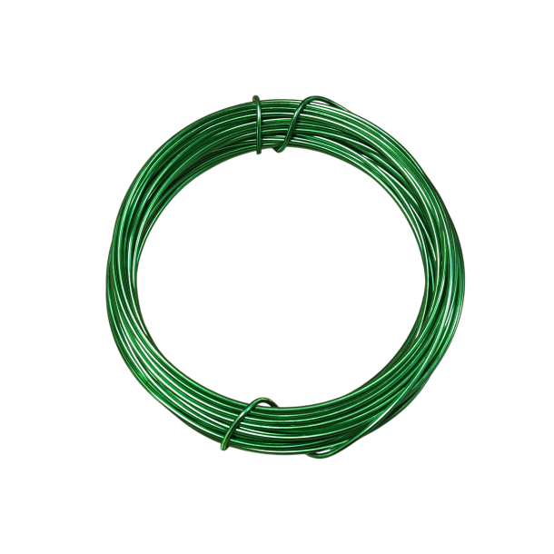 Aluminiums-tr�d 2 mm �ble gr�n