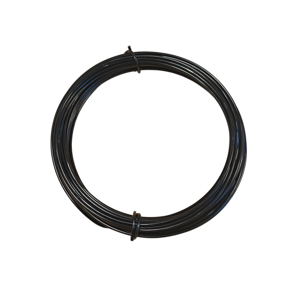 Aluminiums-tr�d 2 mm Sort