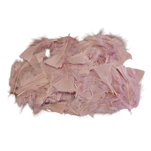  Fjer gammel rosa 8 gram