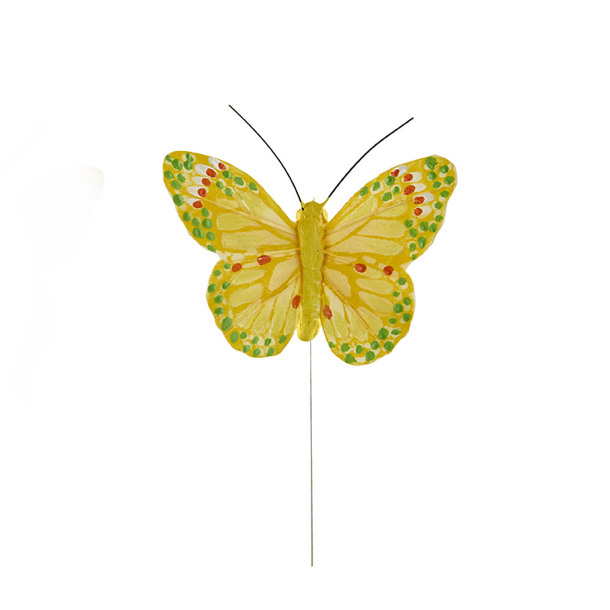  Sommerfugl gule nuancer 1. 8 cm