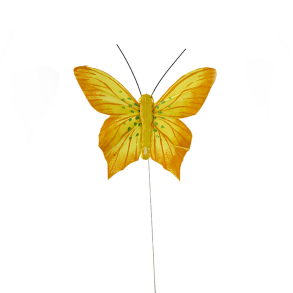 Sommerfugl gule nuancer 2. 8 cm
