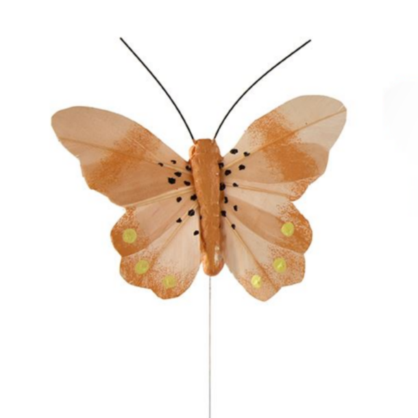 Sommerfugl orange nuancer 1. 8 cm