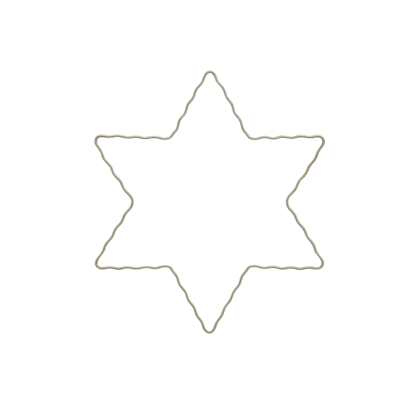 Metal stjerne 20 cm