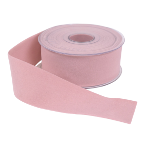 Velourb�nd rosa dobbelt 40mm
