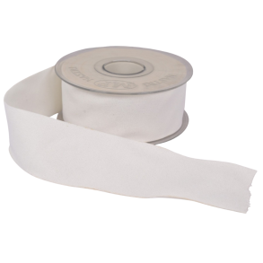 Velourb�nd r�hvid dobbelt 40mm