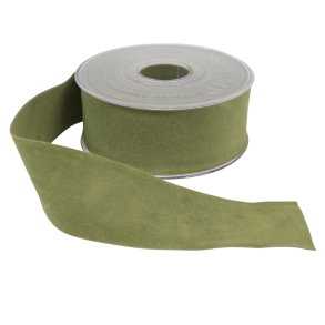 Velourb�nd jadegr�n dobbelt 40mm