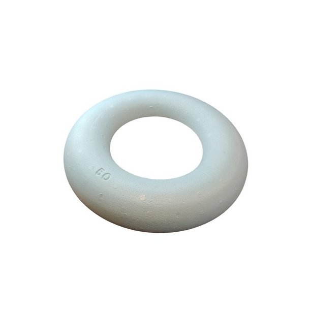 Styropor krans flad 50x12 cm
