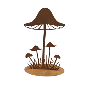 Dekorationssvamp rustfarvet 23 cm