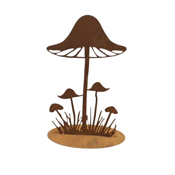 Dekorationssvamp rustfarvet 23 cm