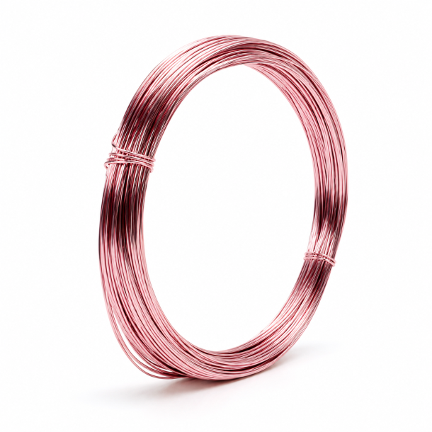 Aluminiums-tr�d 1 mm Rosa 60 meter.