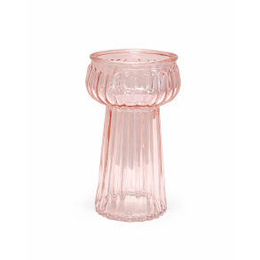 Hyacint glasvase Rosa � H14 cm