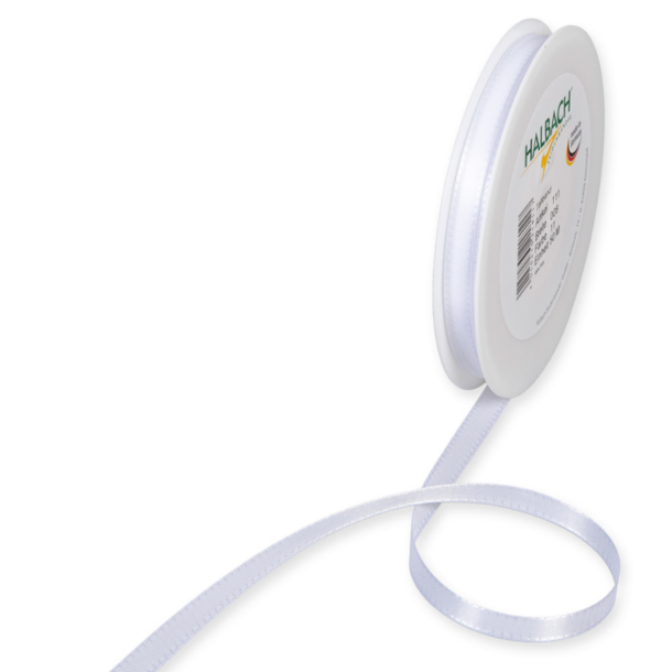 Basic taft b�nd hvid 8 mm x 50 m