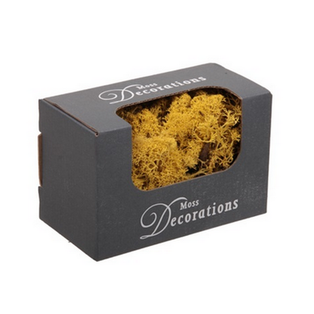 Finsk mos 50 gram - gul