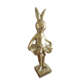 Hare i poly 21 cm guld - 1