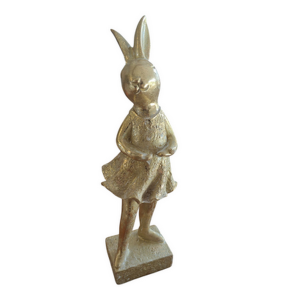 Hare i poly 21 cm guld - 2