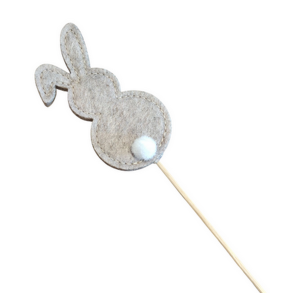 Hare i filt B4,5 L8,5cm lys gr�