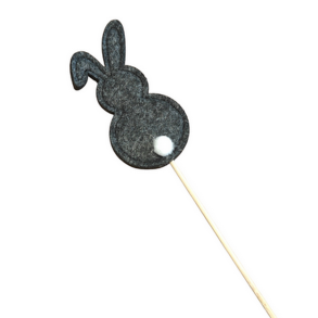 Hare i filt B4,5 L8,5cm m�rk gr�