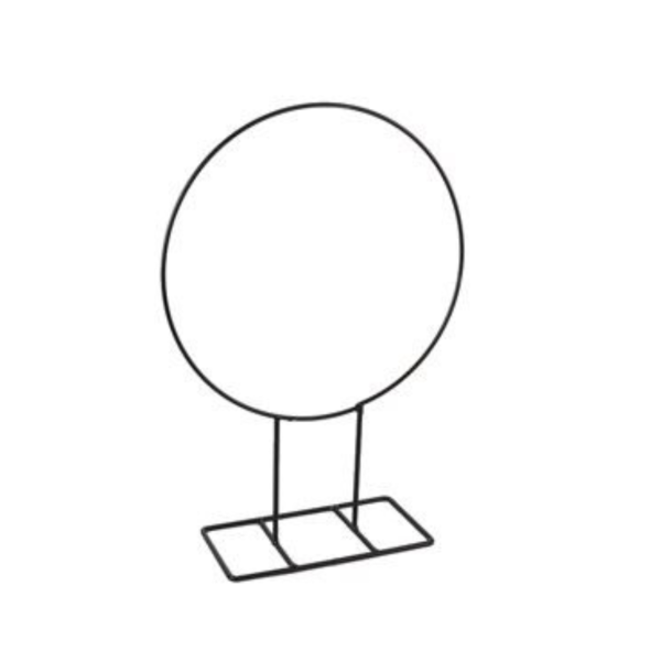 Metalring p� fod 28 cm � sort