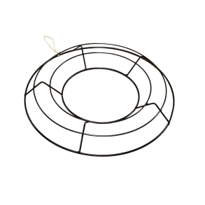 Metalring krans 35 cm � sort