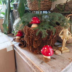 Dekorationssvamp r�d � 9 cm