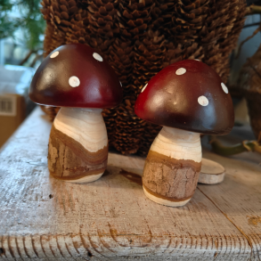 Dekorationssvamp bordeaux � 9 cm