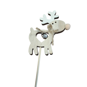 Rensdyr med bj�lde p� splitbambus